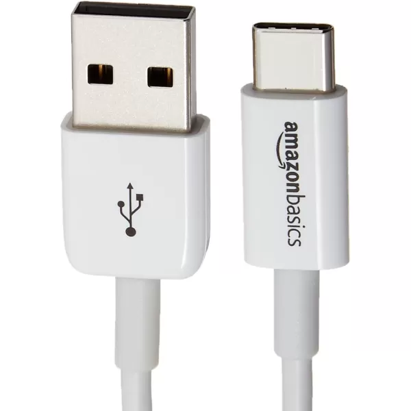 Amazon Basics USBC to USBA 20 Fast Charger Cable 480Mbps Speed USBIF Certified for Apple iPhone 15 iPad Samsung Galaxy Tablets Laptops 6 Foot BlackWhite 6 Feet 5Pack