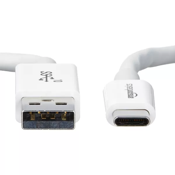 Amazon Basics USBC to USBA 31 Gen 2 Adapter Fast Charger Cable 10Gbps HighSpeed USBIF Certified for Apple iPhone 15 iPad Samsung Galaxy Tablets Laptops 3 Foot WhiteWhite 1Pack