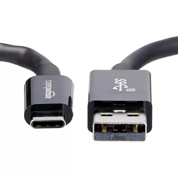 Amazon Basics USBC to USBA 31 Gen 2 Adapter Fast Charger Cable 10Gbps HighSpeed USBIF Certified for Apple iPhone 15 iPad Samsung Galaxy Tablets Laptops 3 Foot WhiteBlack 1Pack