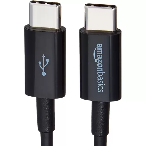 Amazon Basics USBC to USBC 20 Fast Charger Cable 480Mbps Speed USBIF Certified for Apple iPhone 15 iPad Samsung Galaxy Tablets Laptops 6 Foot WhiteBlack 6Foot 5Pack