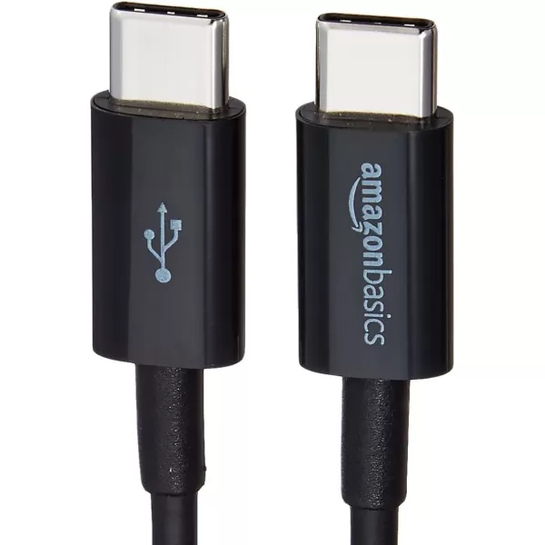 Amazon Basics USBC to USBC 20 Fast Charger Cable 480Mbps Speed USBIF Certified for Apple iPhone 15 iPad Samsung Galaxy Tablets Laptops 6 Foot WhiteBlack 3Foot 5Pack