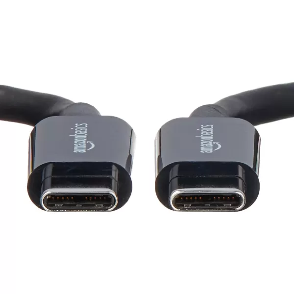 Amazon Basics USBC to USBC 20 Fast Charger Cable 480Mbps Speed USBIF Certified for Apple iPhone 15 iPad Samsung Galaxy Tablets Laptops 6 Foot WhiteBlack 9Foot 1Pack