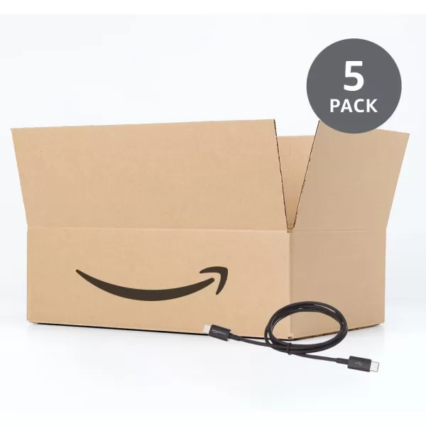 Amazon Basics USBC to USBC 20 Fast Charger Cable 480Mbps Speed USBIF Certified for Apple iPhone 15 iPad Samsung Galaxy Tablets Laptops 6 Foot WhiteBlack 3Foot 5Pack