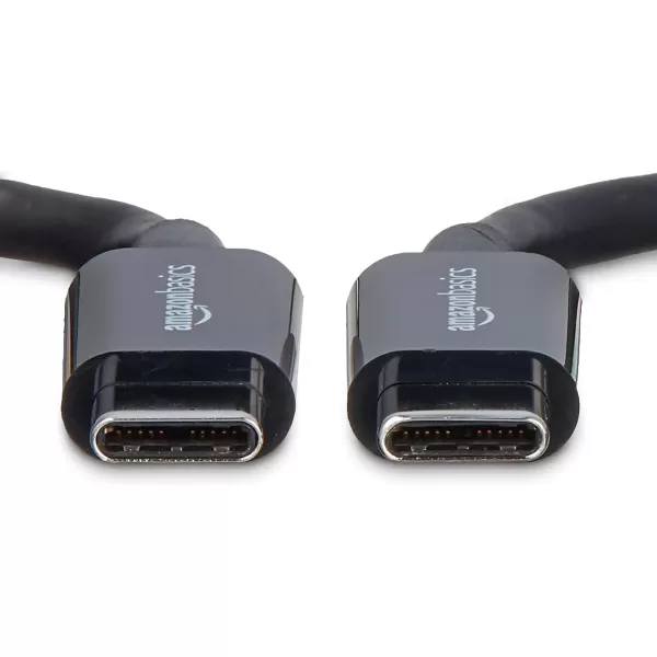 Amazon Basics USBC to USBC 20 Fast Charger Cable 480Mbps Speed USBIF Certified for Apple iPhone 15 iPad Samsung Galaxy Tablets Laptops 6 Foot WhiteBlack 9Foot 5Pack