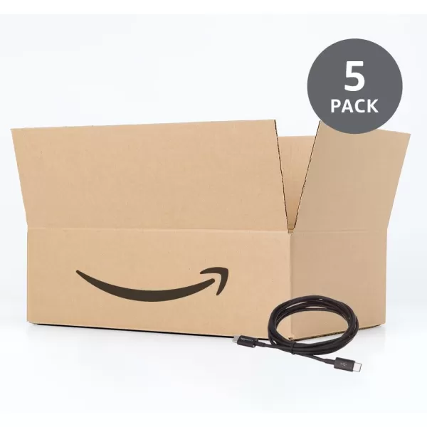 Amazon Basics USBC to USBC 20 Fast Charger Cable 480Mbps Speed USBIF Certified for Apple iPhone 15 iPad Samsung Galaxy Tablets Laptops 6 Foot WhiteBlack 6Foot 5Pack