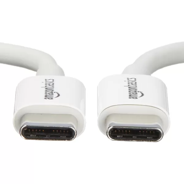 Amazon Basics USBC to USBC 20 Fast Charger Cable 480Mbps Speed USBIF Certified for Apple iPhone 15 iPad Samsung Galaxy Tablets Laptops 6 Foot WhiteWhite 6Foot 1Pack