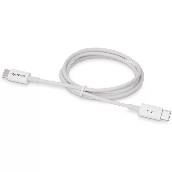 Amazon Basics USBC to USBC 20 Fast Charger Cable 480Mbps Speed USBIF Certified for Apple iPhone 15 iPad Samsung Galaxy Tablets Laptops 6 Foot WhiteWhite 3Foot 5Pack