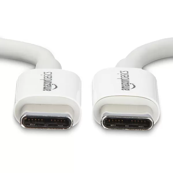 Amazon Basics USBC to USBC 20 Fast Charger Cable 480Mbps Speed USBIF Certified for Apple iPhone 15 iPad Samsung Galaxy Tablets Laptops 6 Foot WhiteWhite 6Foot 10Pack