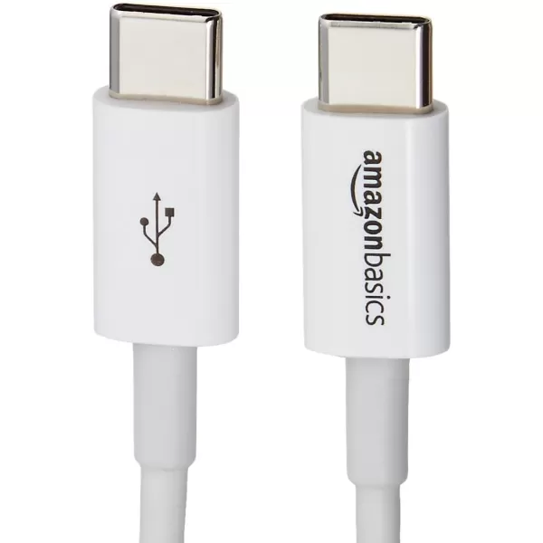 Amazon Basics USBC to USBC 20 Fast Charger Cable 480Mbps Speed USBIF Certified for Apple iPhone 15 iPad Samsung Galaxy Tablets Laptops 6 Foot WhiteWhite 6Foot 1Pack
