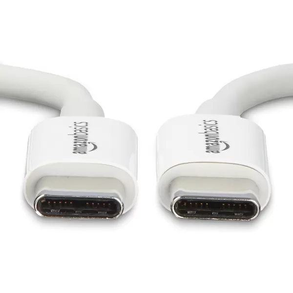 Amazon Basics USBC to USBC 20 Fast Charger Cable 480Mbps Speed USBIF Certified for Apple iPhone 15 iPad Samsung Galaxy Tablets Laptops 6 Foot WhiteWhite 3Foot 5Pack