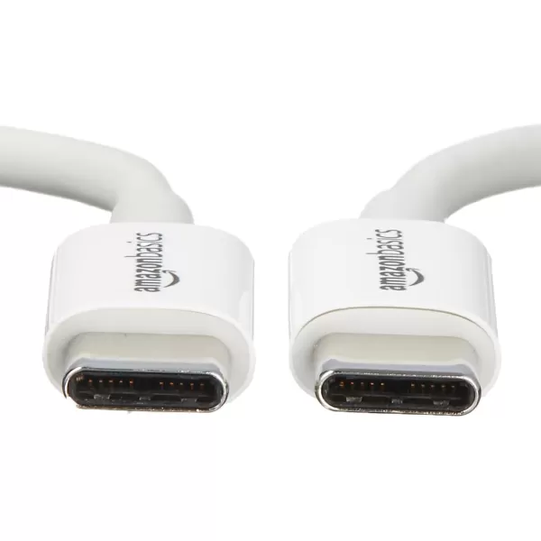 Amazon Basics USBC to USBC 20 Fast Charger Cable 480Mbps Speed USBIF Certified for Apple iPhone 15 iPad Samsung Galaxy Tablets Laptops 6 Foot WhiteWhite 3Foot 1Pack