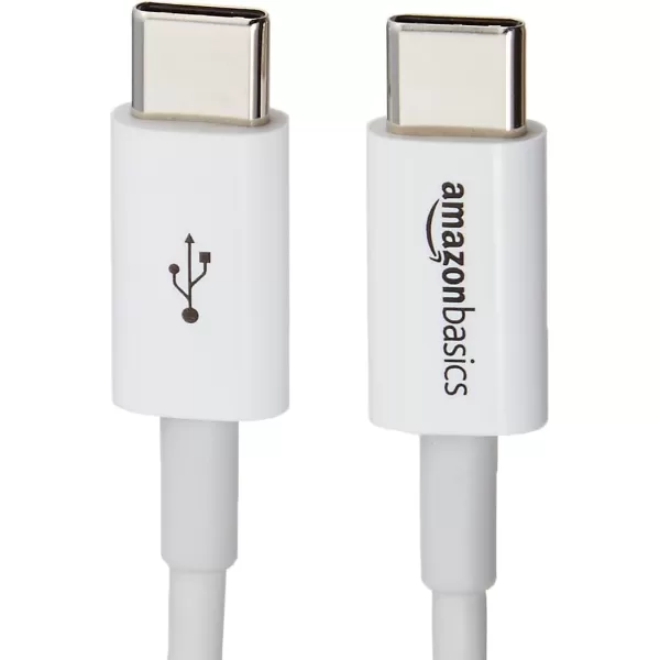 Amazon Basics USBC to USBC 20 Fast Charger Cable 480Mbps Speed USBIF Certified for Apple iPhone 15 iPad Samsung Galaxy Tablets Laptops 6 Foot WhiteWhite 1 foot 1Pack