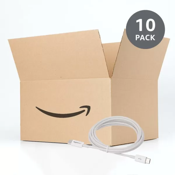 Amazon Basics USBC to USBC 20 Fast Charger Cable 480Mbps Speed USBIF Certified for Apple iPhone 15 iPad Samsung Galaxy Tablets Laptops 6 Foot WhiteWhite 6Foot 10Pack