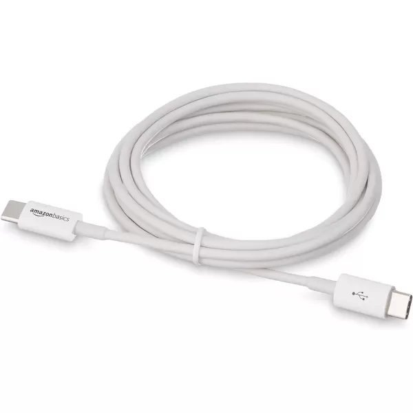 Amazon Basics USBC to USBC 20 Fast Charger Cable 480Mbps Speed USBIF Certified for Apple iPhone 15 iPad Samsung Galaxy Tablets Laptops 6 Foot WhiteWhite 6Foot 10Pack