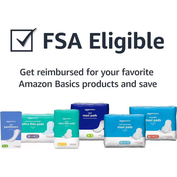 Amazon Basics Ultra Thin Pads with FlexiWings for Periods Extra Heavy Overnight Absorbency Unscented Size 5 24 Count 1 Pack Previously Solimo24 Count Pack of 1