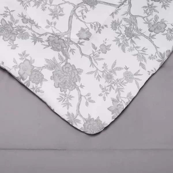 Amazon Basics UltraSoft Microfiber BedInABag 8 Piece Comforter Bedding Set Queen Blue Watercolor StripedGrey Chinoiserie TwinTwin XL