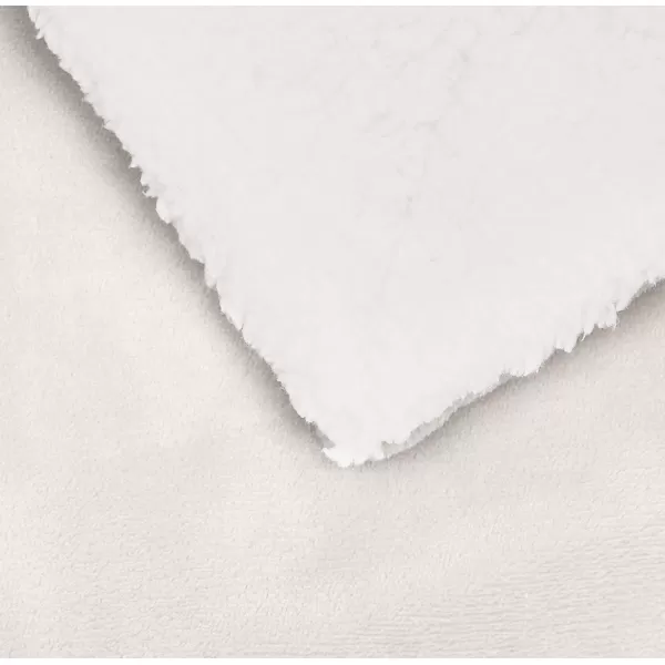 Amazon Basics UltraSoft Micromink Sherpa Blanket Throw CharcoalTwin Cream