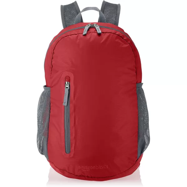 Amazon Basics Ultralight Portable Packable Day Pack25l Red