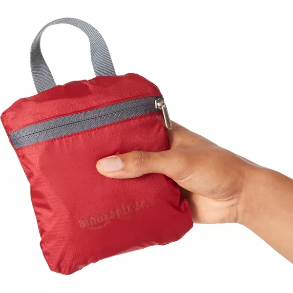 Amazon Basics Ultralight Portable Packable Day Pack25l Red