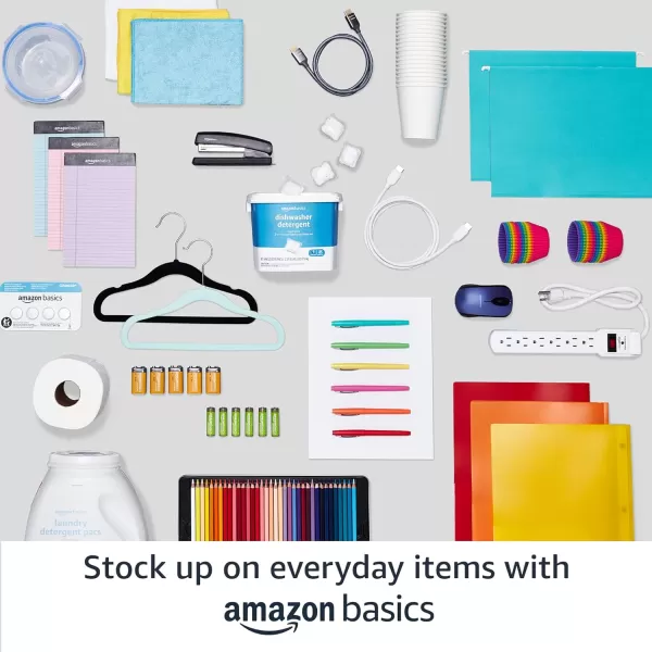 Amazon Basics Velvet NonSlip Skirt Clothes Hangers with Clips Pack of 50 BlackSilverPack of 24 BlackSilver