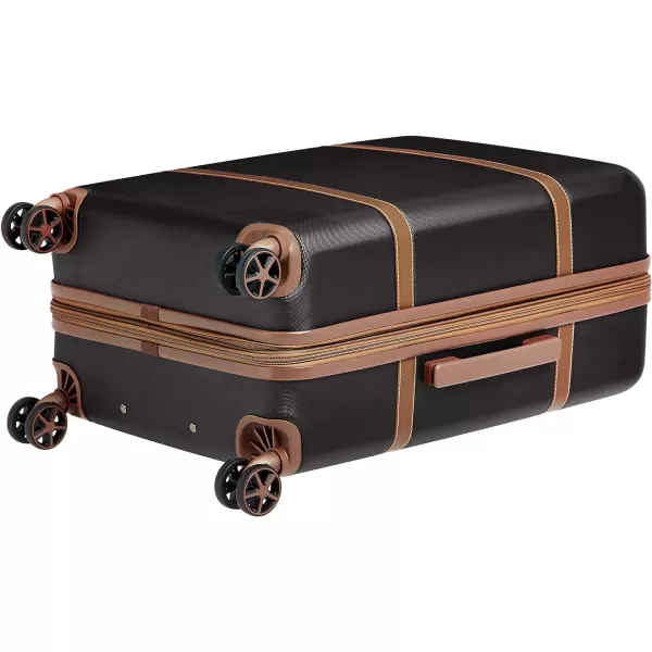 Amazon Basics Vienna Spinner Suitcase Luggage  Expandable with Wheels  267 Inch BlackBlack 267inch
