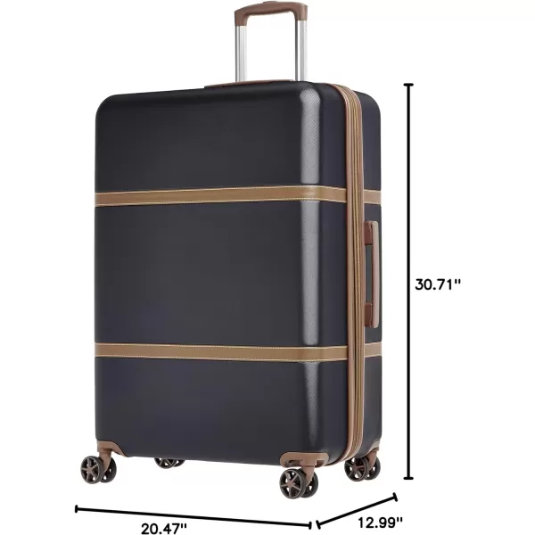 Amazon Basics Vienna Spinner Suitcase Luggage  Expandable with Wheels  267 Inch BlackBlack 307inch