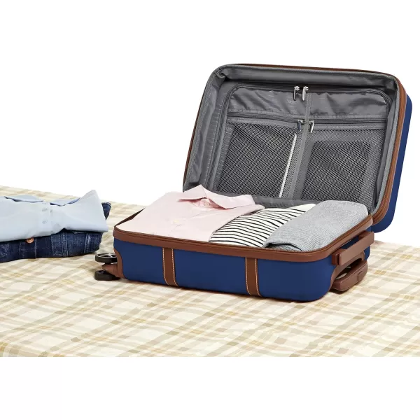 Amazon Basics Vienna Spinner Suitcase Luggage  Expandable with Wheels  267 Inch BlackBlue 216inch