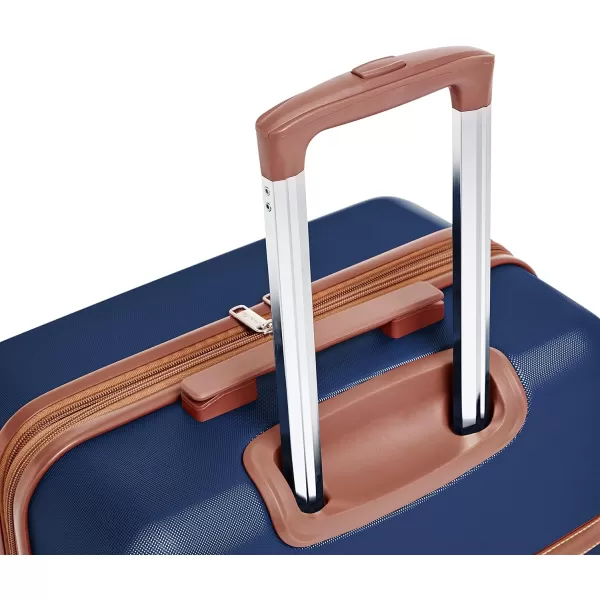 Amazon Basics Vienna Spinner Suitcase Luggage  Expandable with Wheels  267 Inch BlackBlue 267inch