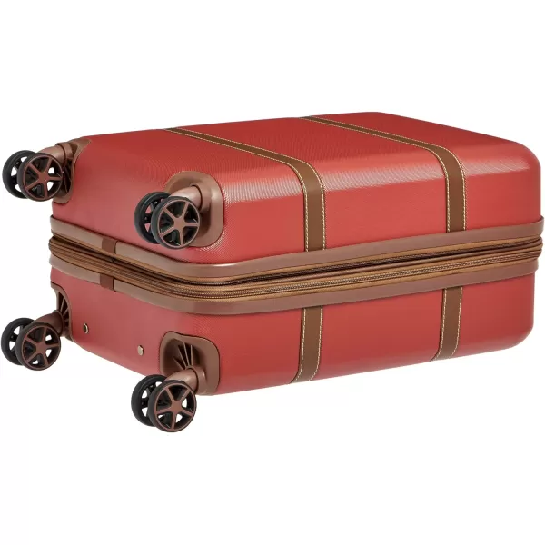 Amazon Basics Vienna Spinner Suitcase Luggage  Expandable with Wheels  267 Inch BlackRed 216inch