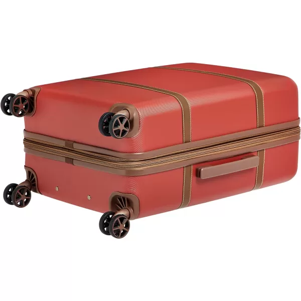 Amazon Basics Vienna Spinner Suitcase Luggage  Expandable with Wheels  267 Inch BlackRed 267inch