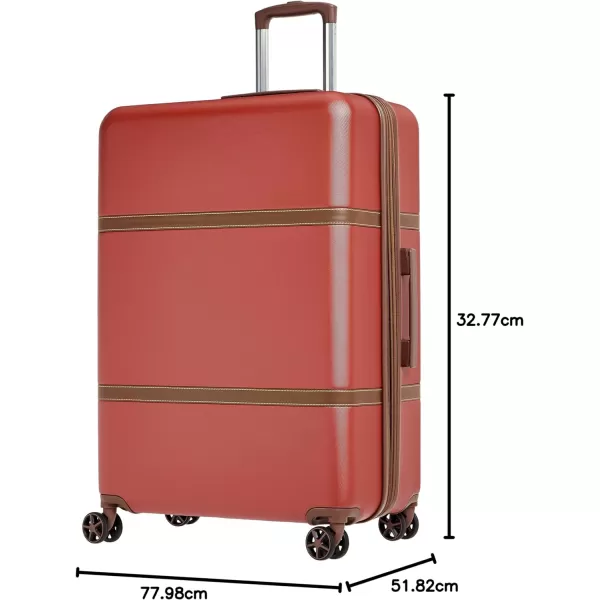 Amazon Basics Vienna Spinner Suitcase Luggage  Expandable with Wheels  267 Inch BlackRed 307inch
