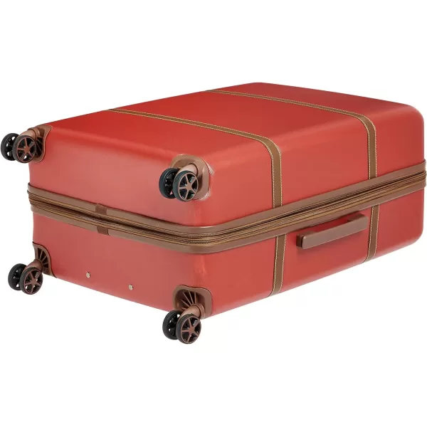 Amazon Basics Vienna Spinner Suitcase Luggage  Expandable with Wheels  267 Inch BlackRed 307inch