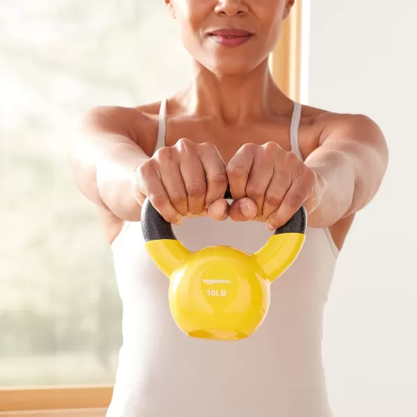 Amazon Basics Vinyl Kettlebell10 Pounds