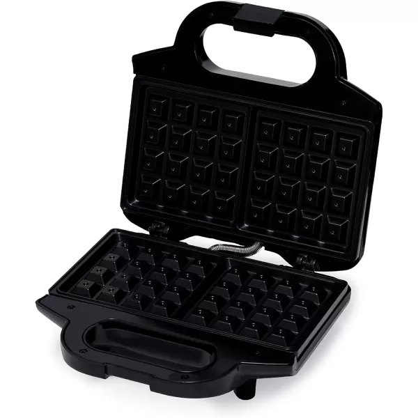 Amazon Basics Waffle Maker 2Slices White with Nonstick coating and Easy to Clean 700W2Slice Black