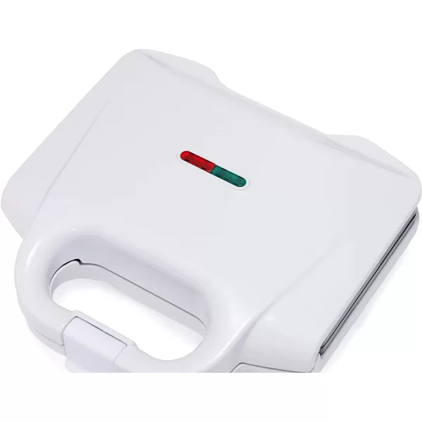 Amazon Basics Waffle Maker 2Slices White with Nonstick coating and Easy to Clean 700W2Slice White