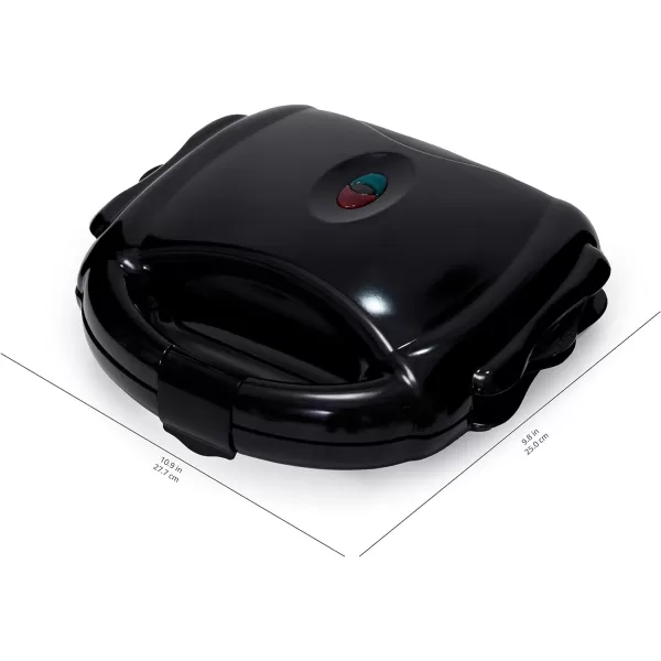 Amazon Basics Waffle Maker 2Slices White with Nonstick coating and Easy to Clean 700W3in1 Black