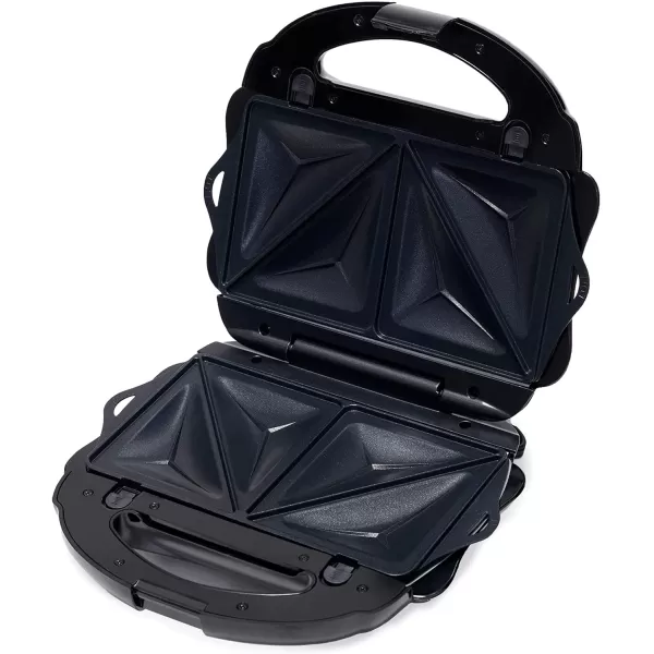 Amazon Basics Waffle Maker 2Slices White with Nonstick coating and Easy to Clean 700W3in1 Black