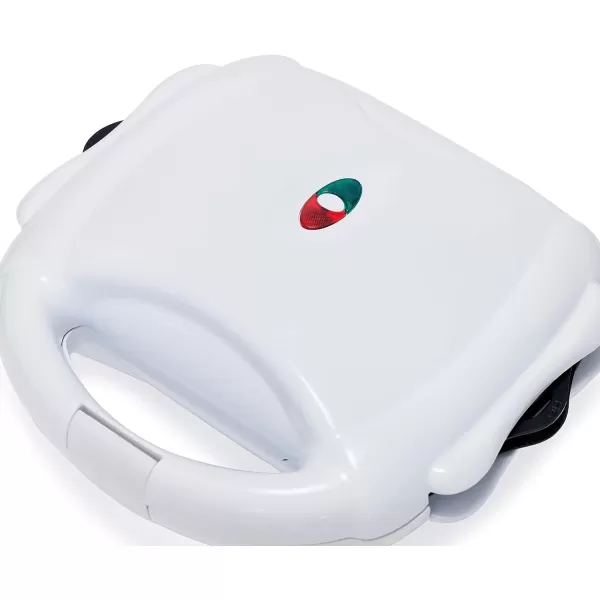 Amazon Basics Waffle Maker 2Slices White with Nonstick coating and Easy to Clean 700W3in1 White