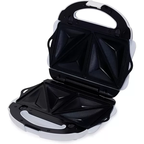Amazon Basics Waffle Maker 2Slices White with Nonstick coating and Easy to Clean 700W3in1 White
