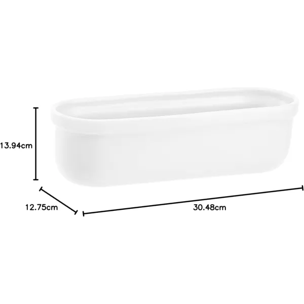 Amazon Basics Wall Planter Oval  WhiteBlackWhiteCopper