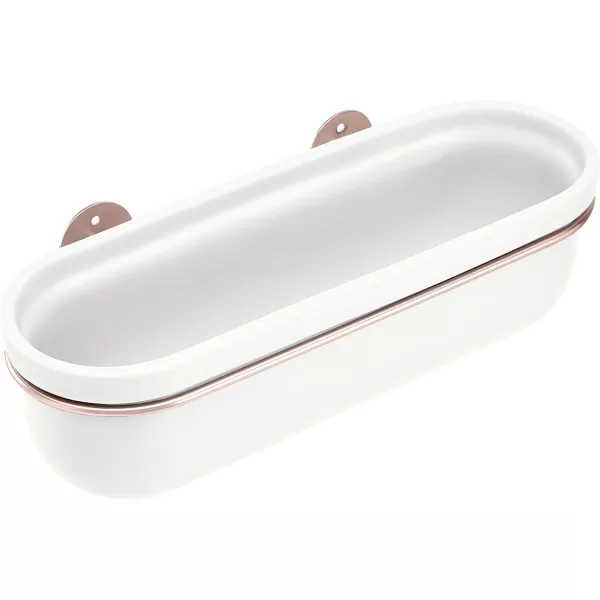 Amazon Basics Wall Planter Oval  WhiteBlackWhiteCopper
