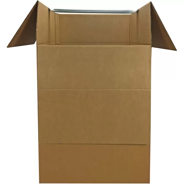 Amazon Basics Wardrobe Clothing Moving Boxes with Bar 6 Pack Brown 20 x 20 x 3420 x 20 x 346Pack