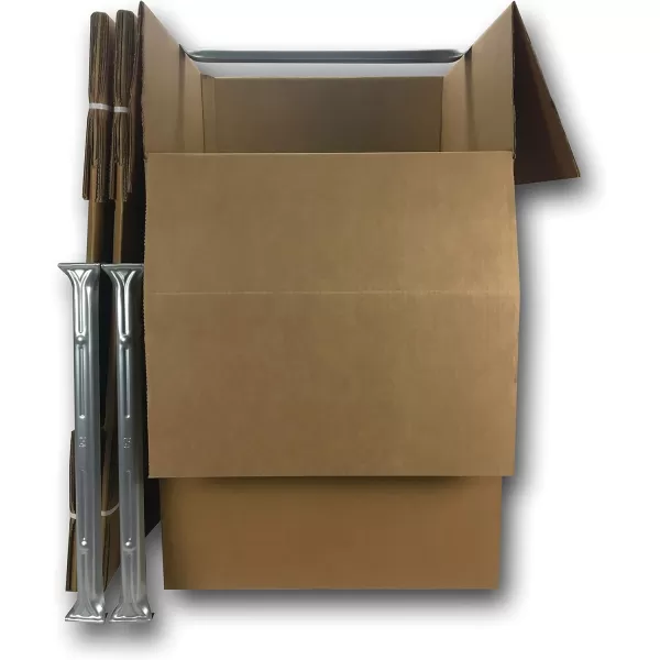 Amazon Basics Wardrobe Clothing Moving Boxes with Bar 6 Pack Brown 20 x 20 x 3424 x 24 x 403Pack