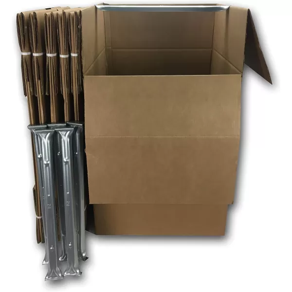 Amazon Basics Wardrobe Clothing Moving Boxes with Bar 6 Pack Brown 20 x 20 x 3424 x 24 x 406Pack