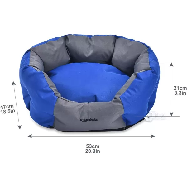 Amazon Basics WaterResistant Pet Bed  Rectangular Teal 256 Inch209 Oval