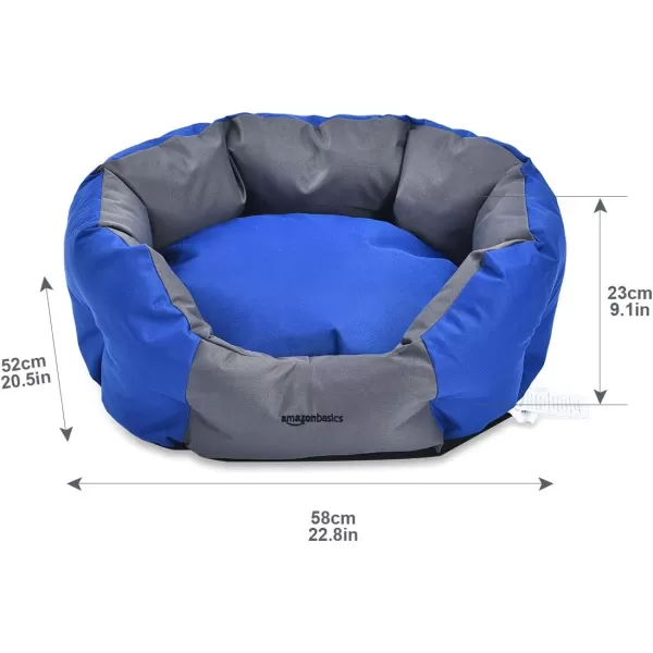 Amazon Basics WaterResistant Pet Bed  Rectangular Teal 256 Inch228 Oval