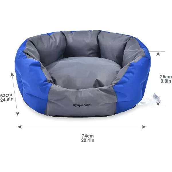 Amazon Basics WaterResistant Pet Bed  Rectangular Teal 256 Inch29 Oval