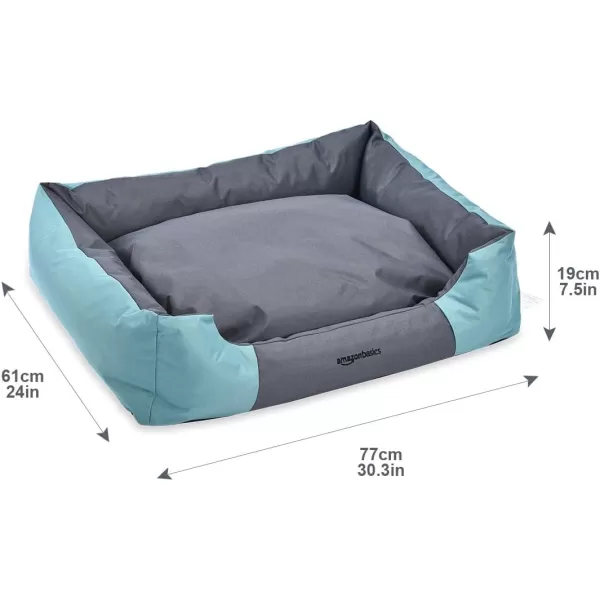 Amazon Basics WaterResistant Pet Bed  Rectangular Teal 256 InchExtra Large Rectangular