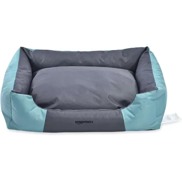 Amazon Basics WaterResistant Pet Bed  Rectangular Teal 256 InchLarge Rectangular
