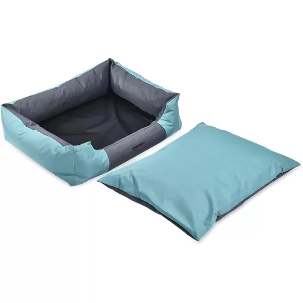 Amazon Basics WaterResistant Pet Bed  Rectangular Teal 256 InchMedium Rectangular
